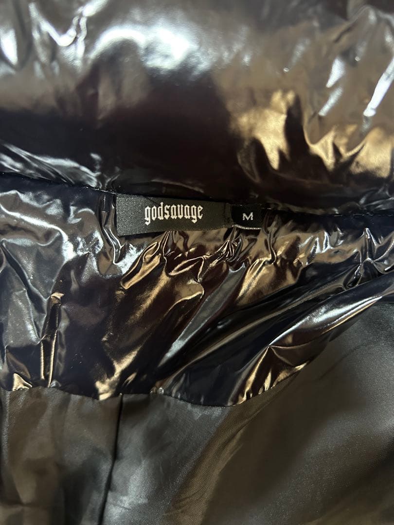 godsavage 黒 ダウンジャケット