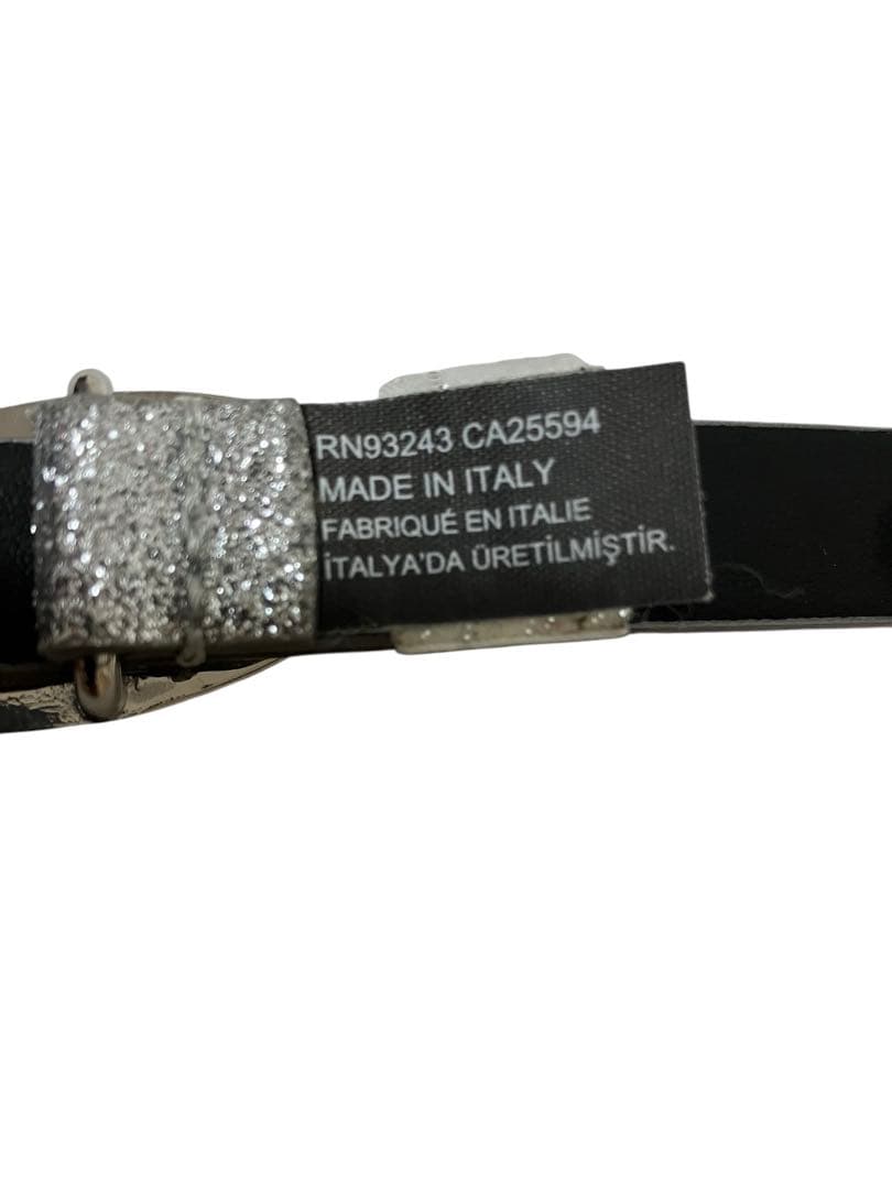 diesel B-1DR15 1DR グリッター ラメ ベルト