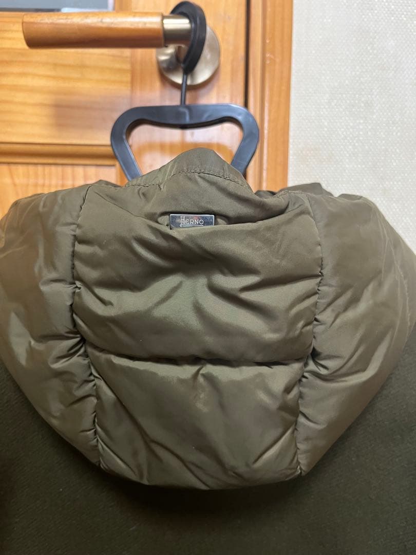 ヘルノ　HERNO ウールコート カーキ　Sサイズ相当