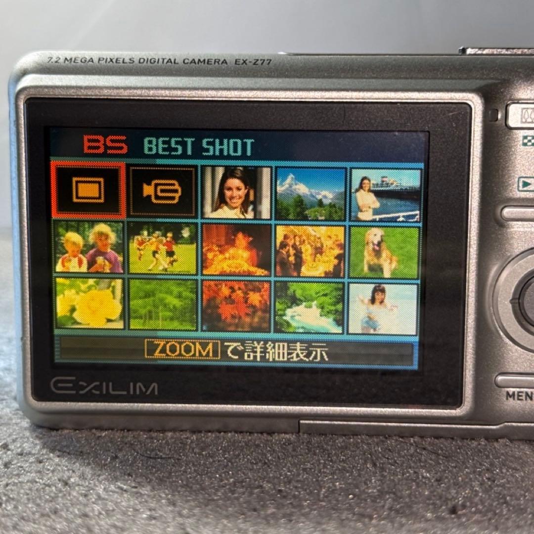 ☆動作OK CASIO EXILIM EX-Z77 バッテリー＆SDカード付き