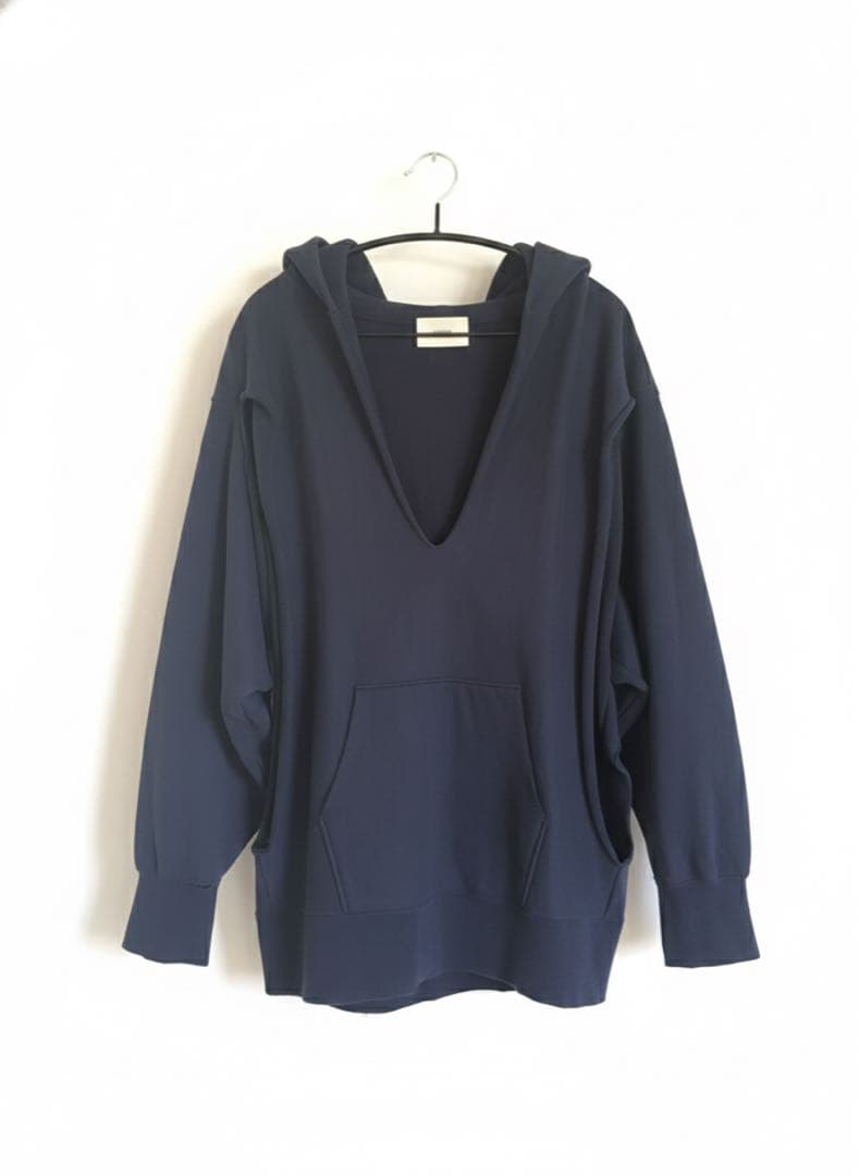 美品 パピエ　papier broken parker ネイビー