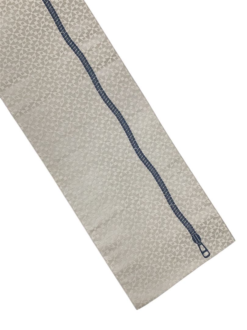 ¨̮⃝ 幾何学模様 ジッパー 博多織 名古屋帯