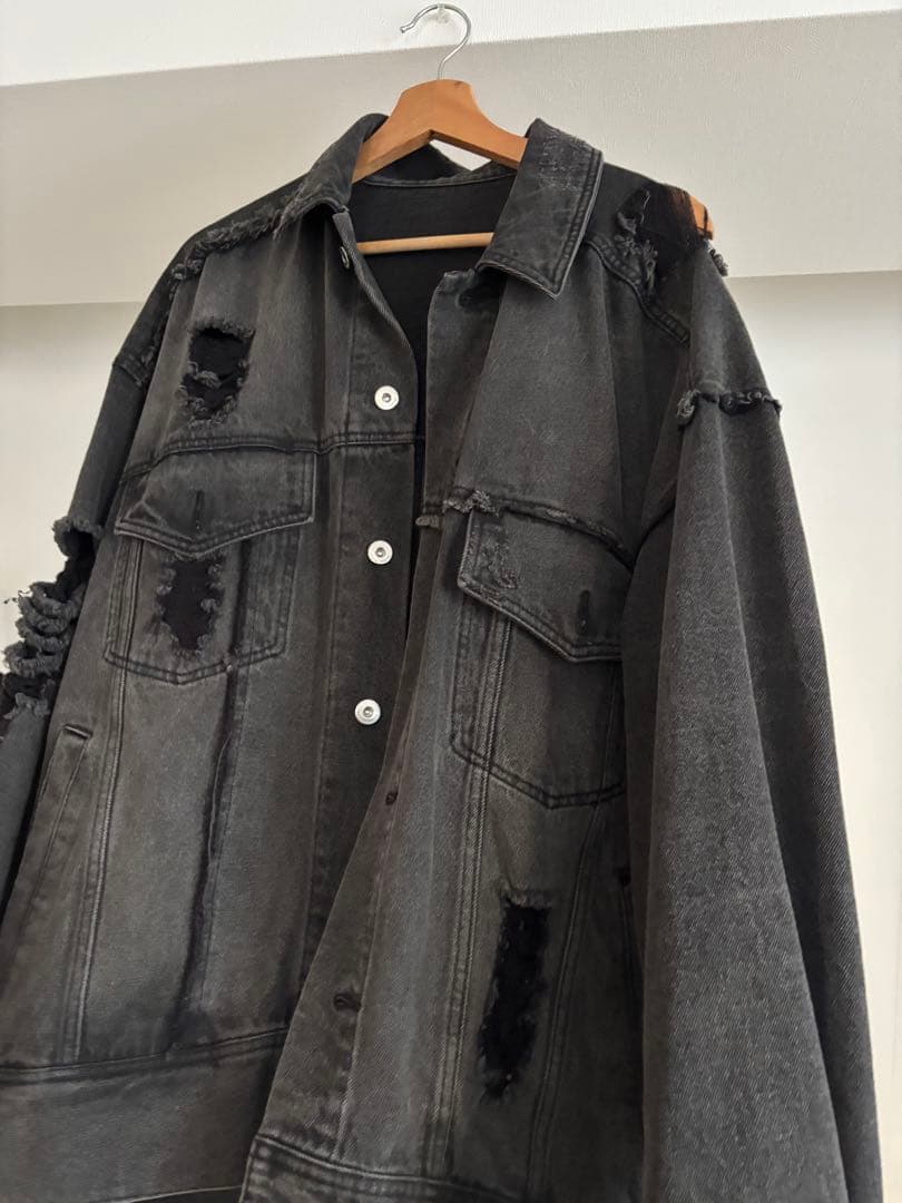 MAISON SPECIAL クラッシュデニムブルゾン