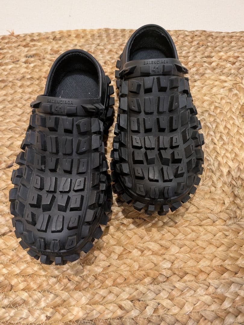 熊*認様 BALENCIAGA 23SS ディフェンダークロッグ サンダル 41