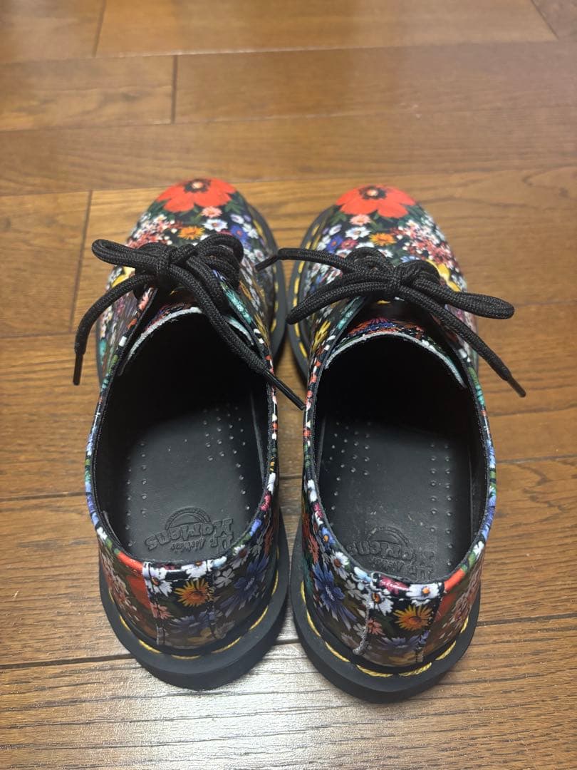 【美品】Dr. Martens 1461 花柄レザー 3ホールシューズ UK4