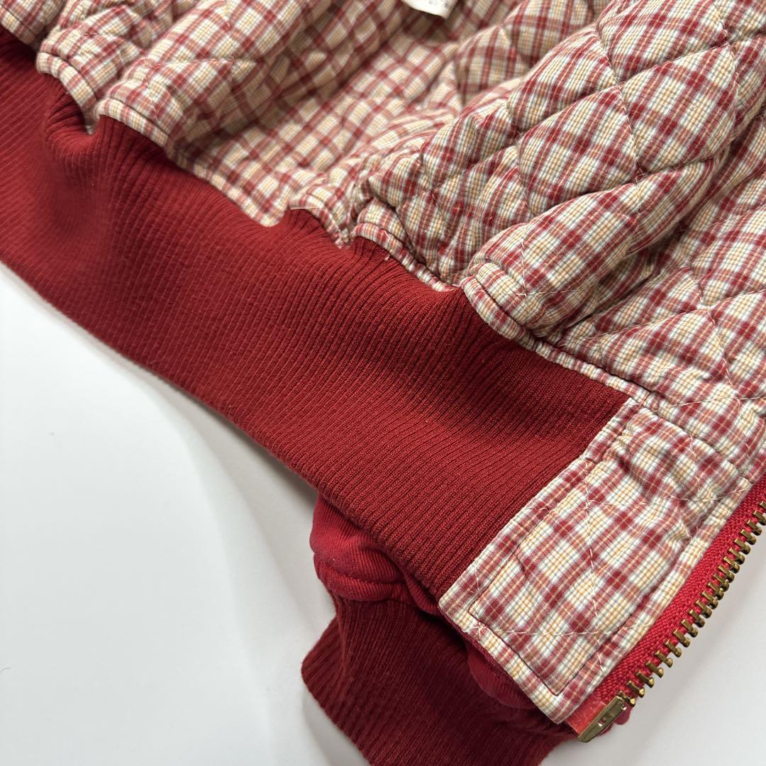 【美品】ピンクハウス　イニシャルロゴ　ワッペン　ブルゾン　クマ刺繍　レッド　赤