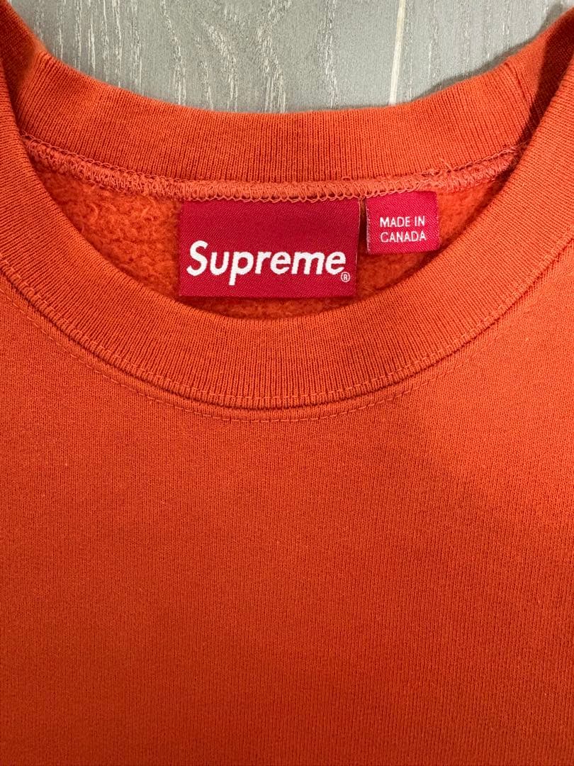supreme small box crewneck オレンジ Lサイズ20FW