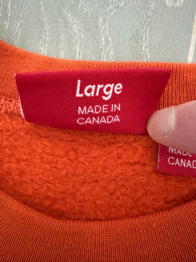 supreme small box crewneck オレンジ Lサイズ20FW