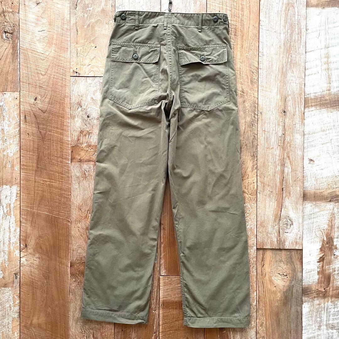 【美品】orSlow サイドアジャスター ベイカーパンツ ファティーグパンツ S
