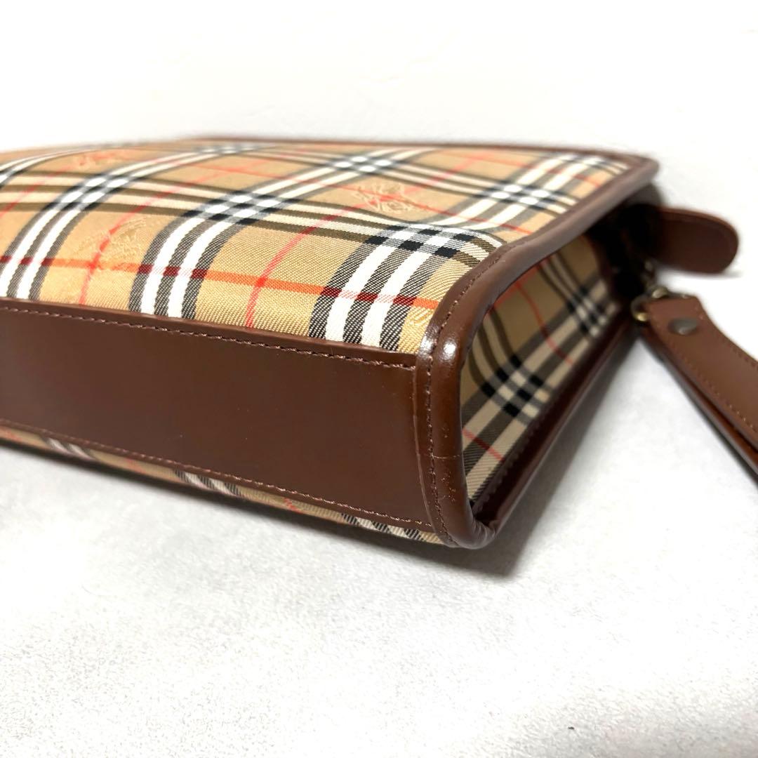 極美品✨BURBERRY'S クラッチバッグ ノバチェック ベージュ ホースロゴ