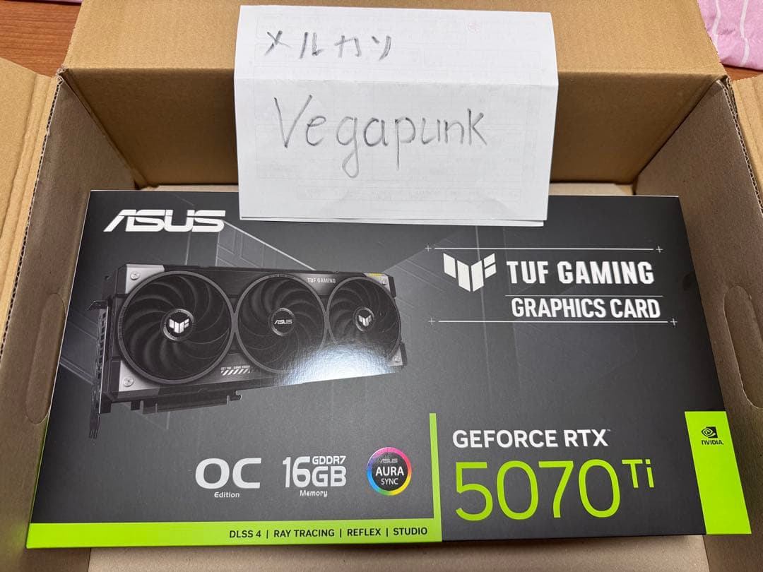 グラフィックボード・グラボ・ビデオカード ASUS TUF-RTX5070TI-O16G-GAMING