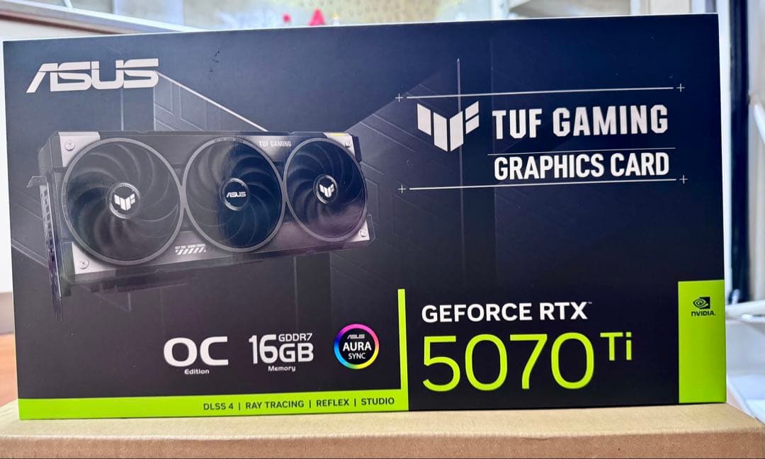 グラフィックボード・グラボ・ビデオカード ASUS TUF-RTX5070TI-O16G-GAMING
