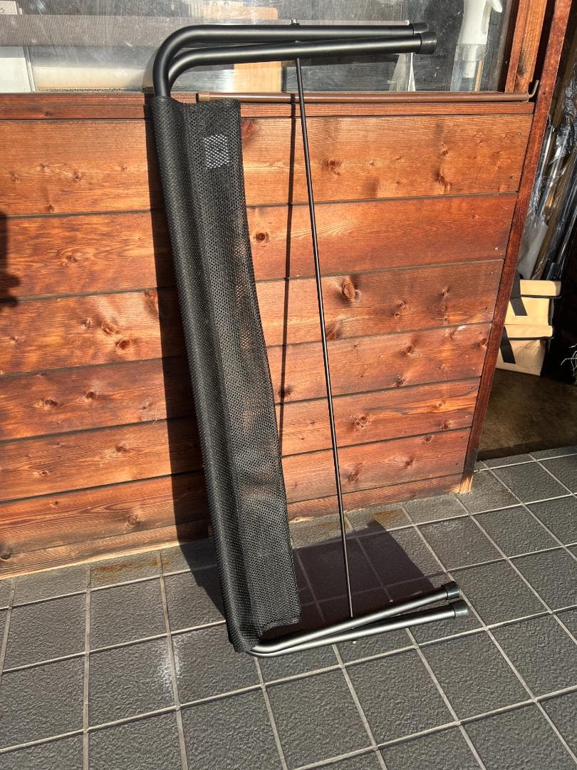 スノーピーク　ブラック 折りたたみ式アウトドアベンチ