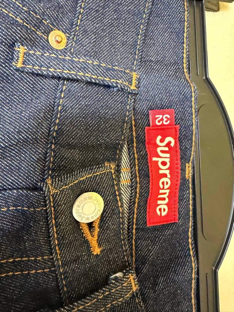 パンツ SUPREME rigid baggy Selvedge jean 32