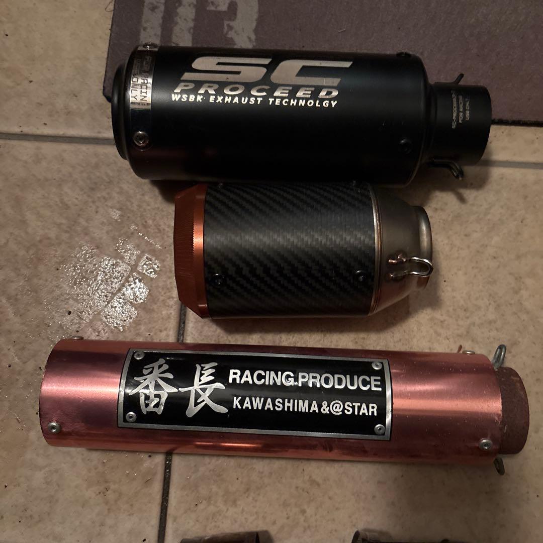 値下げ中！ZX25R ワンオフマフラー　サイレンサー種類豊富　付け替え可能