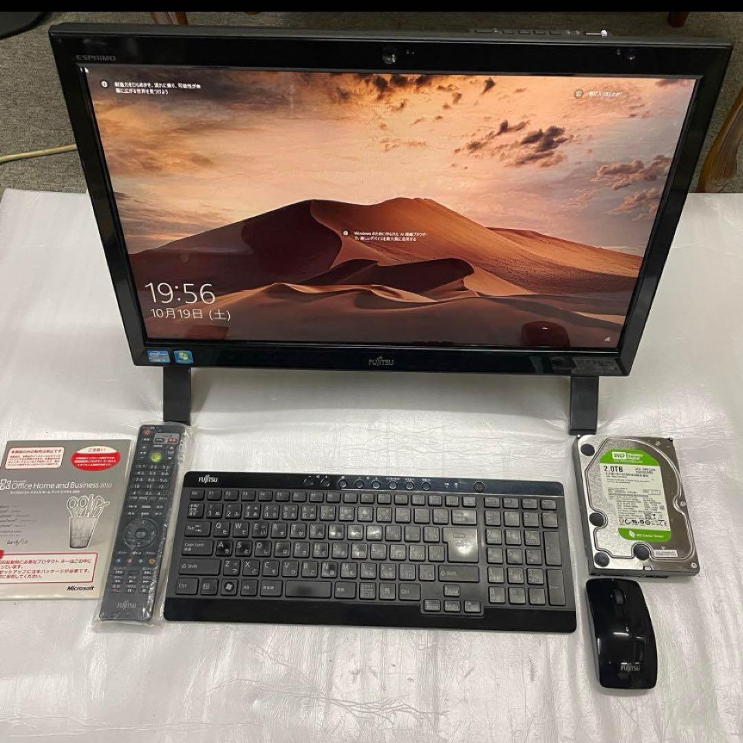 美品 Core i7 地デジ SSD 富士通 FMV FH56/HD 即使用可