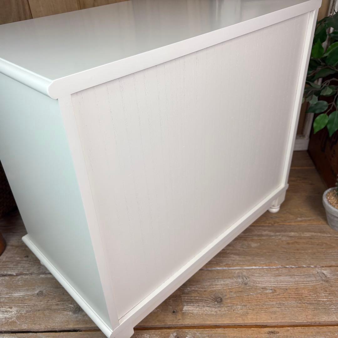 フレンチカントリー調北欧ホワイトチェスト二点セット洋タンス収納家具姫系姫かわ