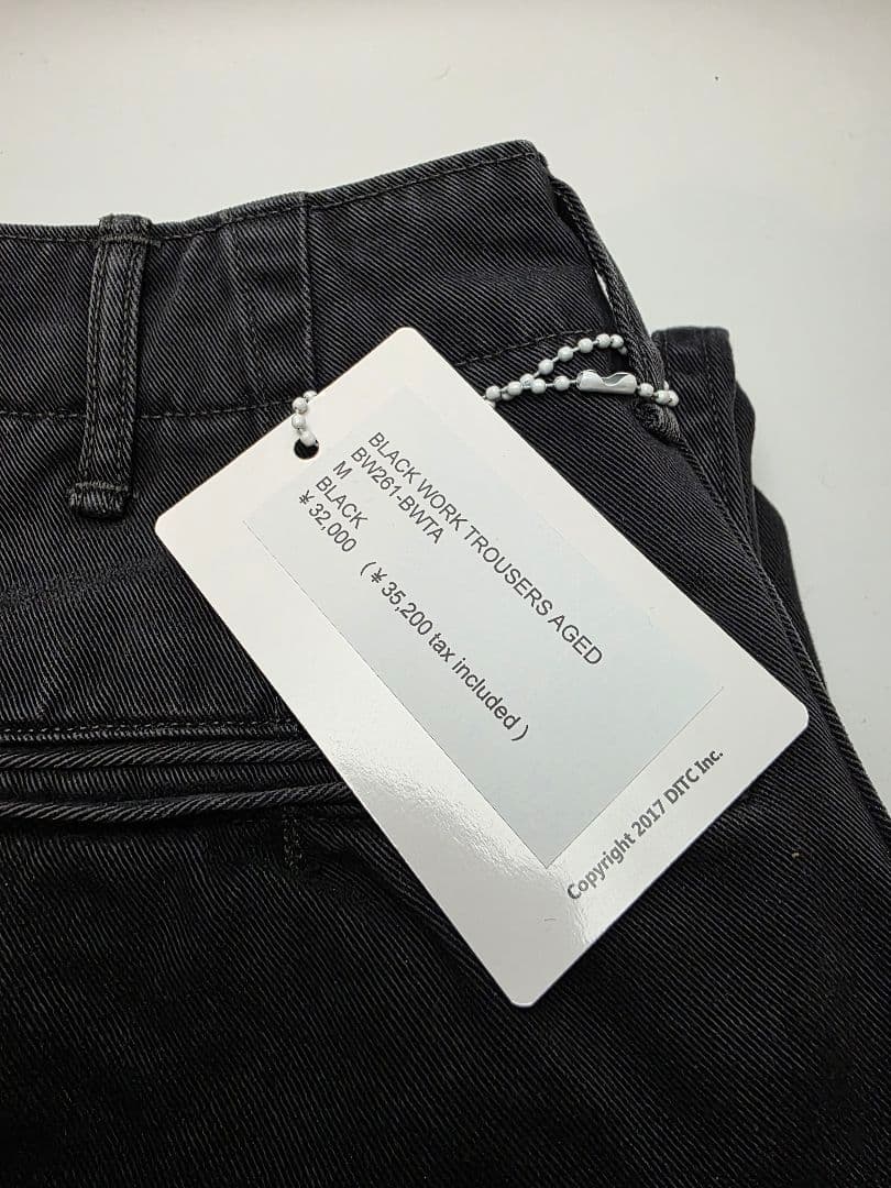 BOWWOW　BLACK WORK TROUSERS パンツ　チノ　ブラック　M