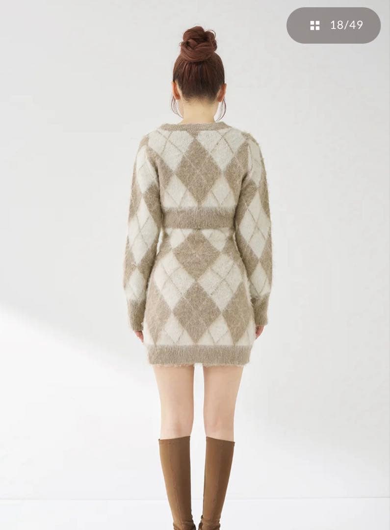 Darich アーガイルニットアンサンブル FL