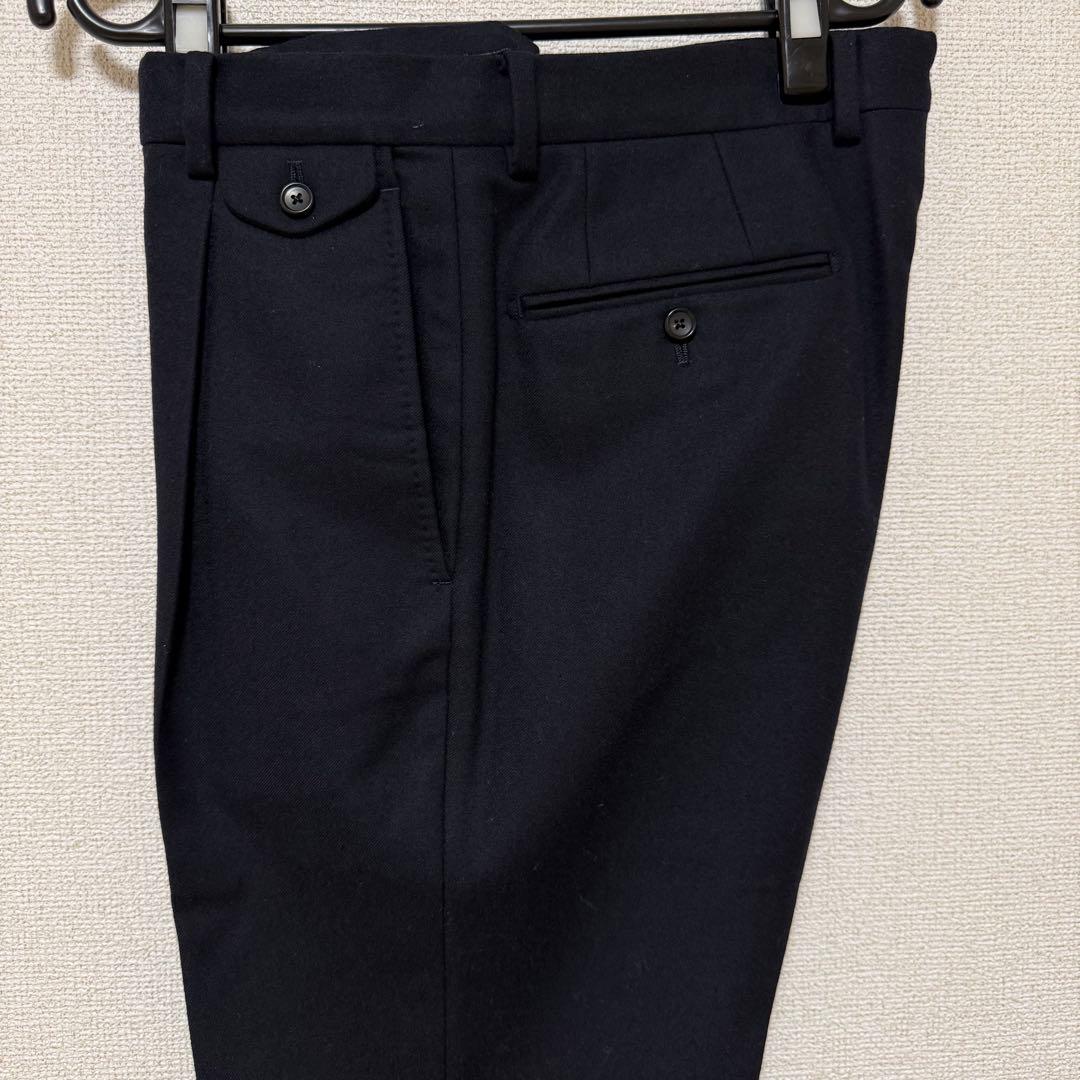 フランネル スーツ ネイビー 日本製 イタリア