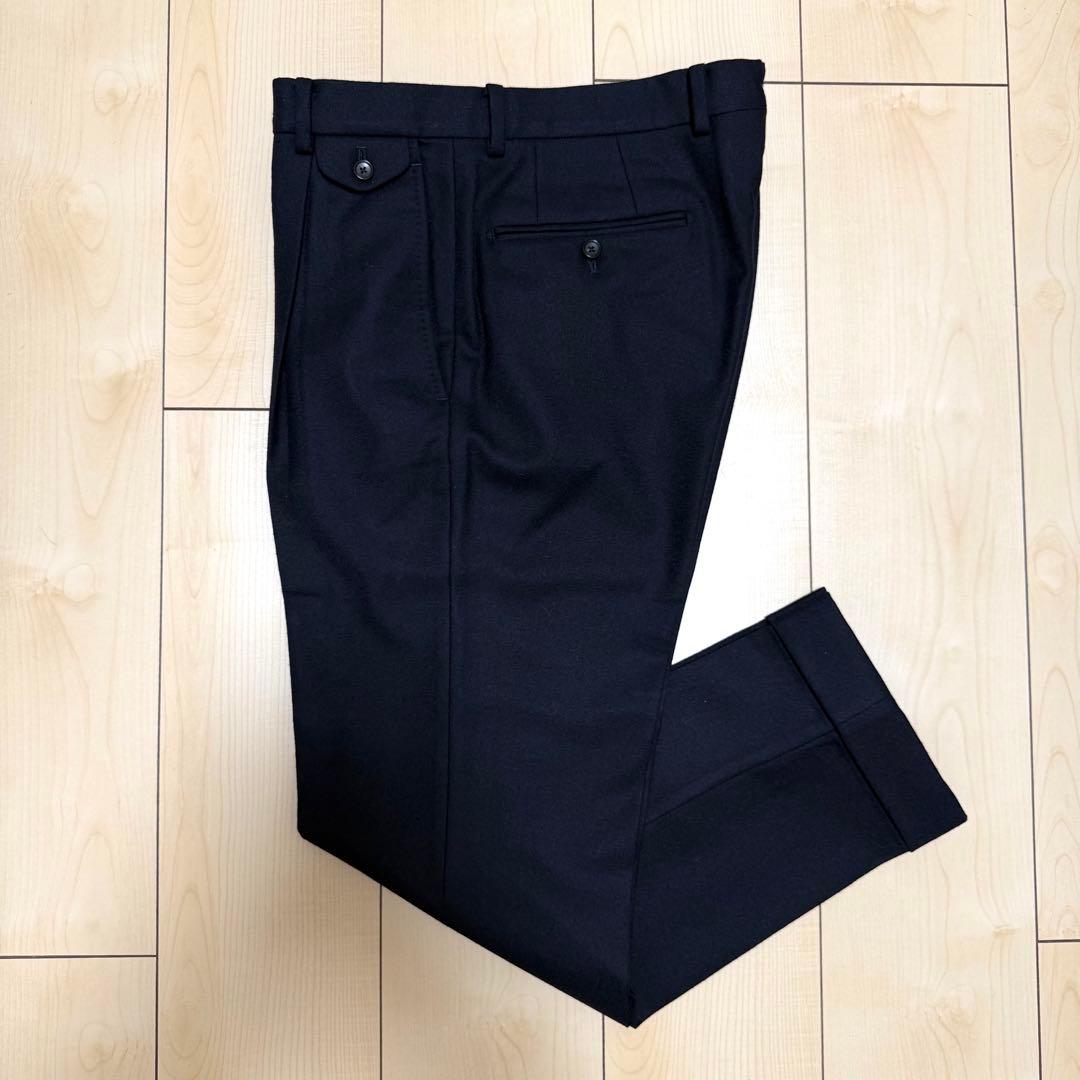 フランネル スーツ ネイビー 日本製 イタリア