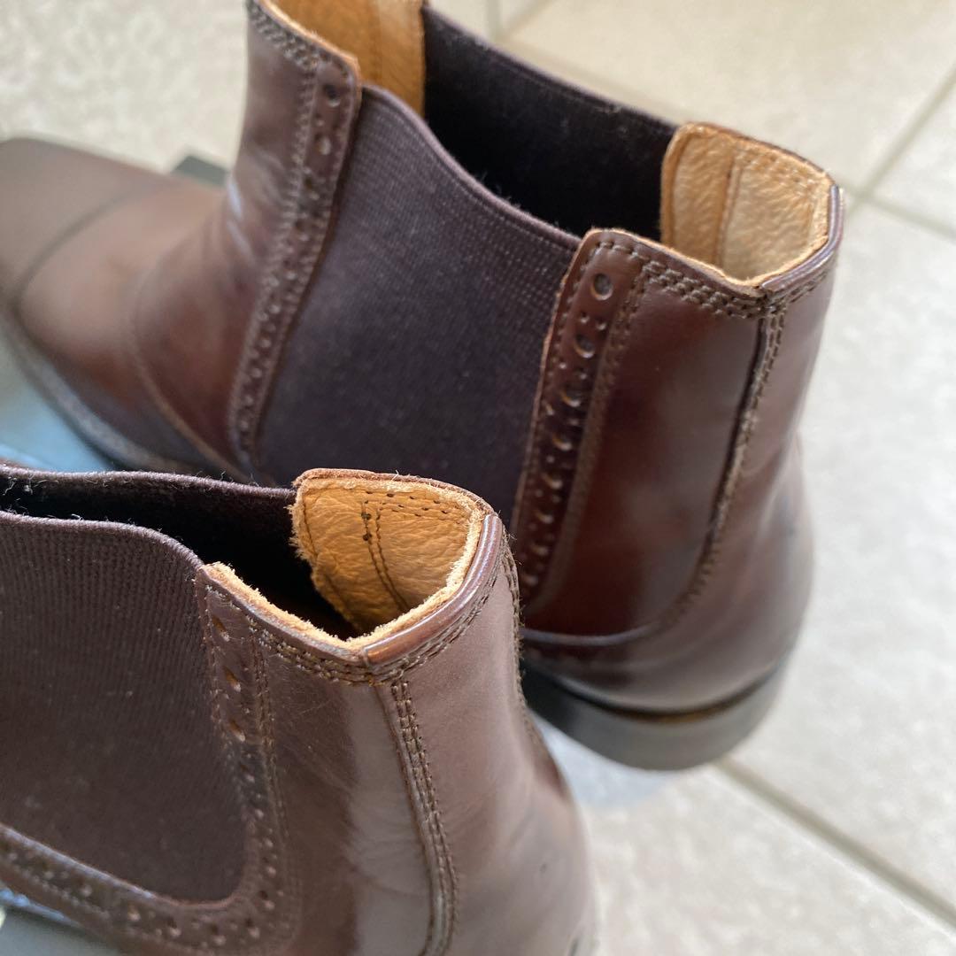 新品未使用　Men's Bigi ブラウン サイドゴアブーツ