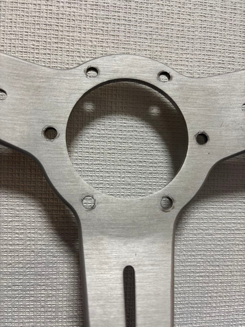 NARDI CLASSIC ブラックレザー＆シルバースポークステアリング 本体