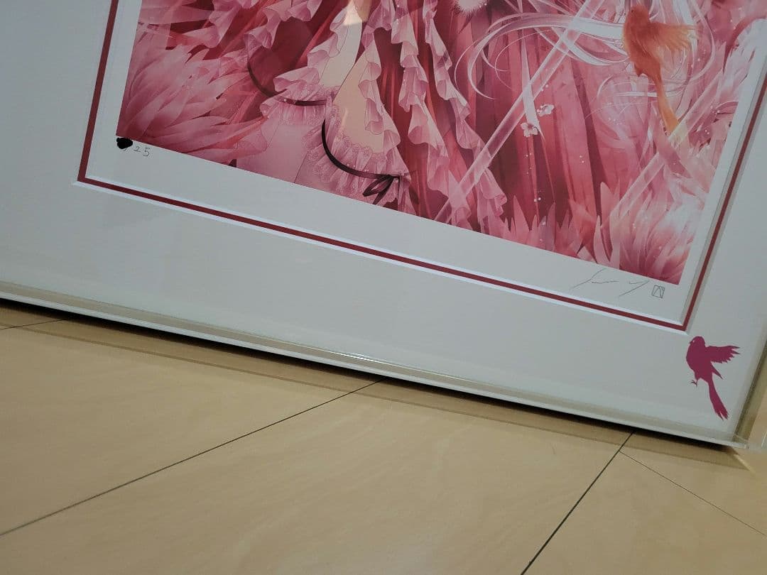 31日までセール中　てぃんくる『赤カナリア　DX』　版画