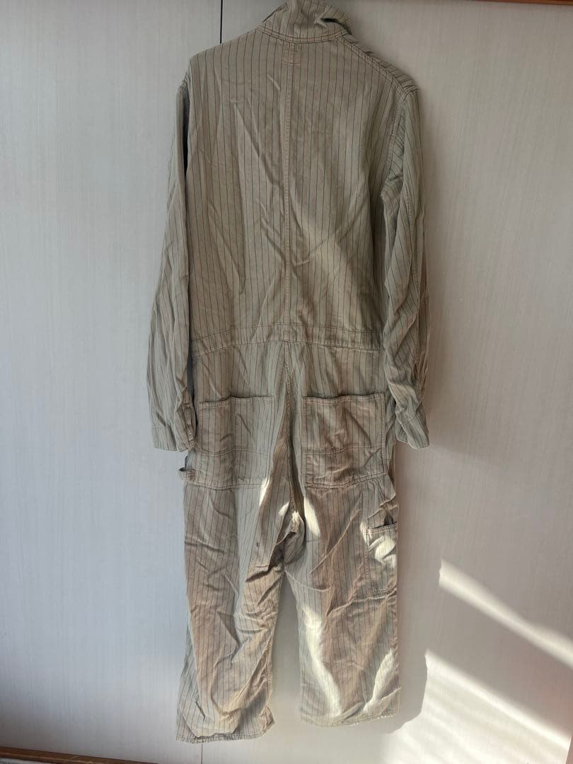 sugar cane ツナギ　オールインワン　ストライプ