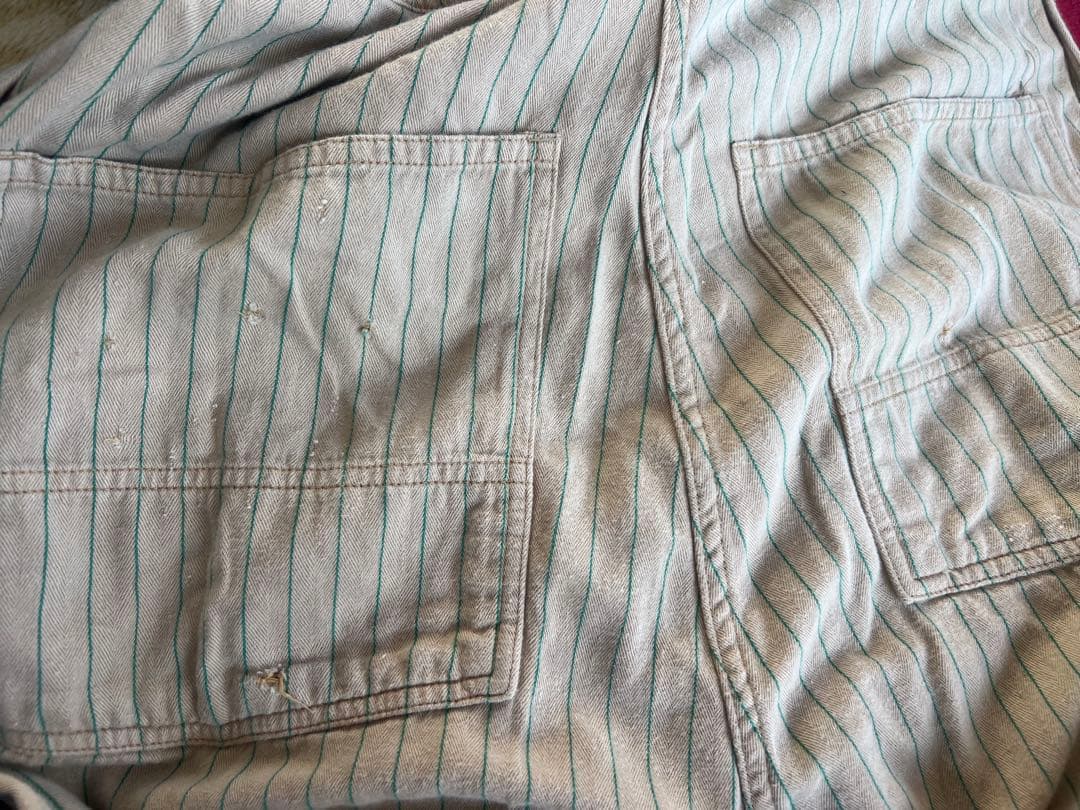 sugar cane ツナギ　オールインワン　ストライプ