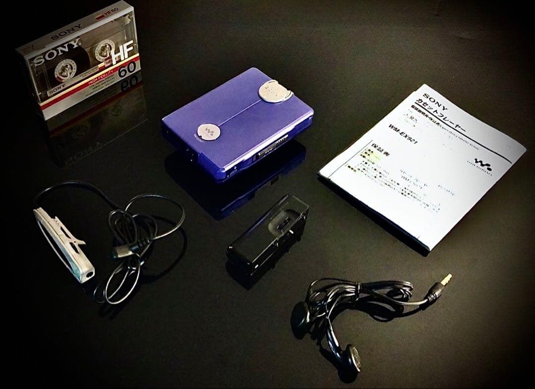 カセットウォークマン SONY WM-EX921 青色2「整備済み、完動超美品」
