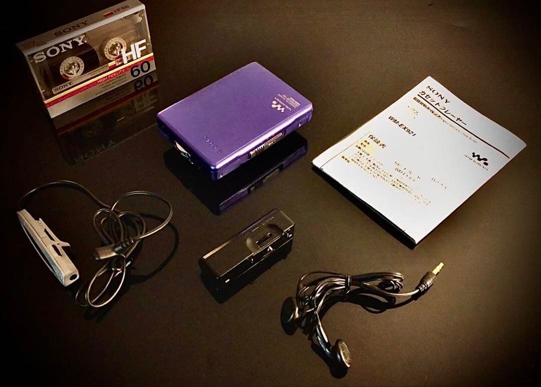 カセットウォークマン SONY WM-EX921 青色2「整備済み、完動超美品」