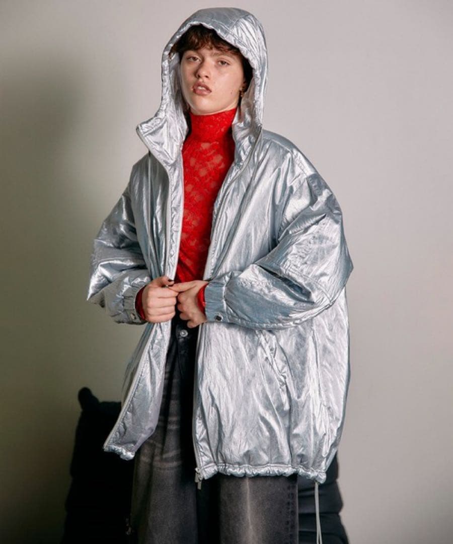 maisonspecial エナメル パッファー ブルゾン