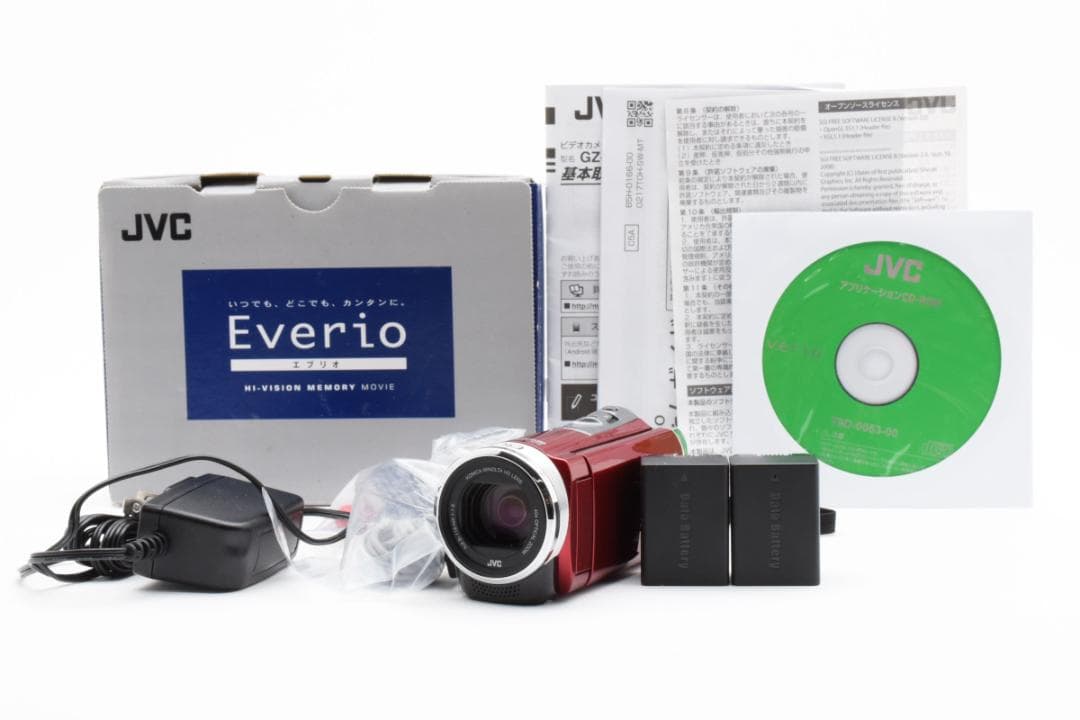 【極美品】JVC Everio GZ-HM199　レッド　動作確認済