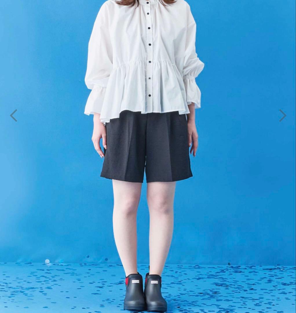 familiar HUNTER ブラック/レッド レインブーツ