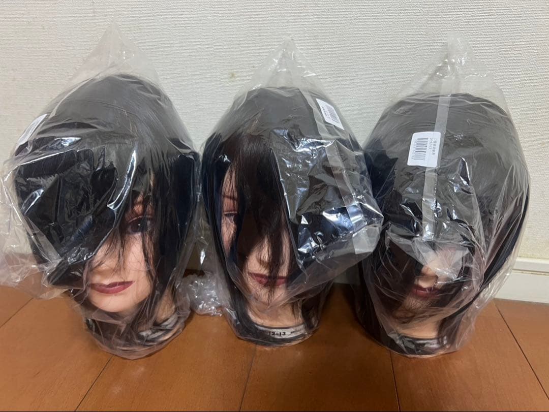 美容師国家試験 実技試験用ウィッグ 3体