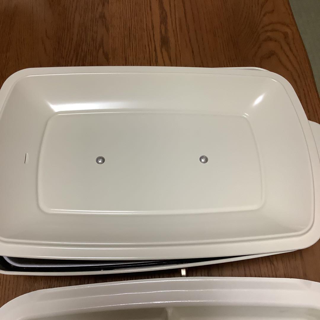 ブルーノグランデ　ホットプレート　プレート2枚＆セラミック仕切り鍋