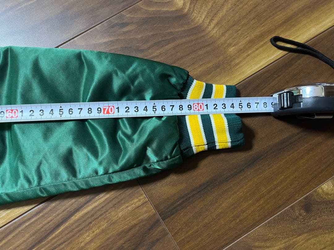 A's スタジャン グリーン刺繍ロゴ　スターター