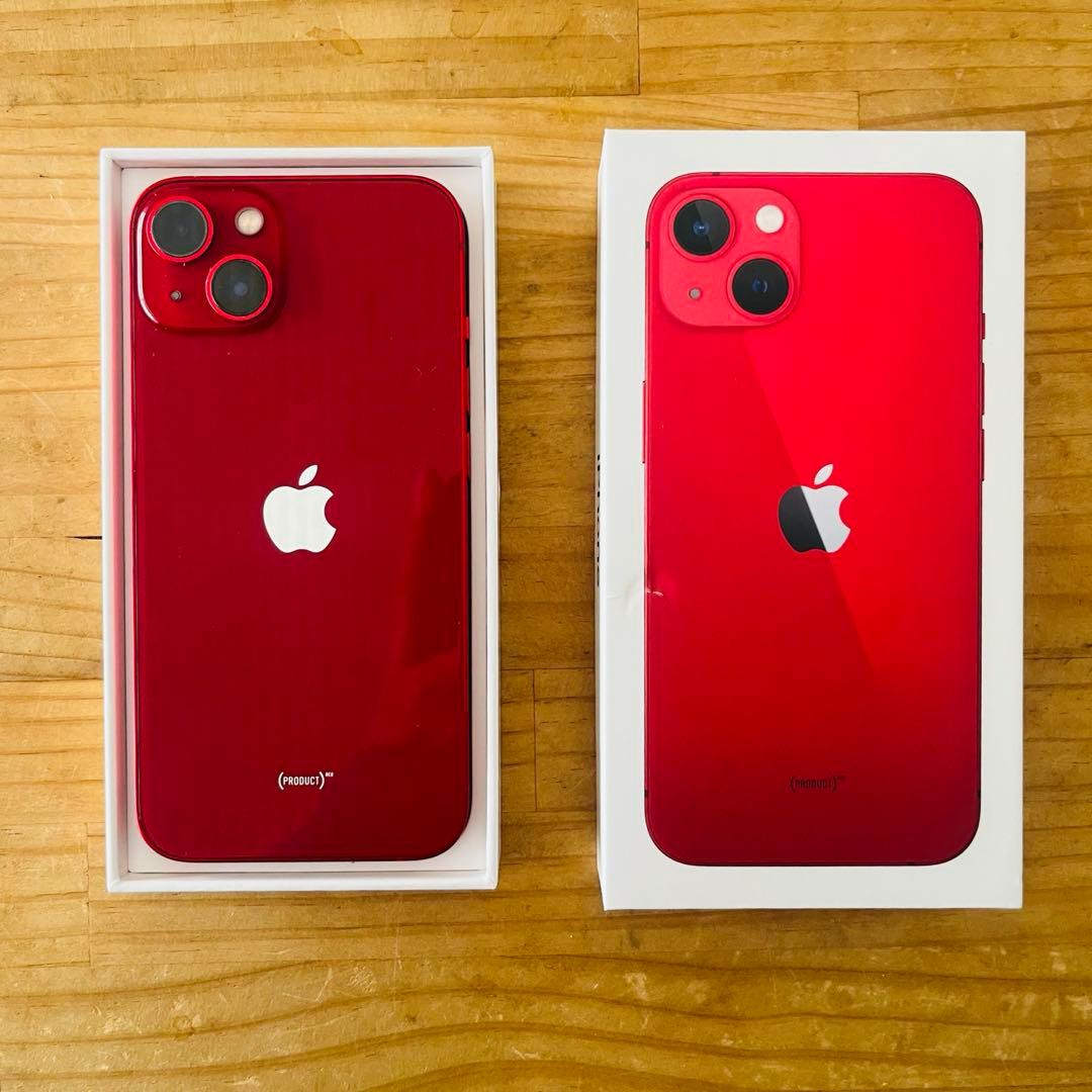 S*す様 【85%】美品 Apple iPhone 13 赤 RED 128GB