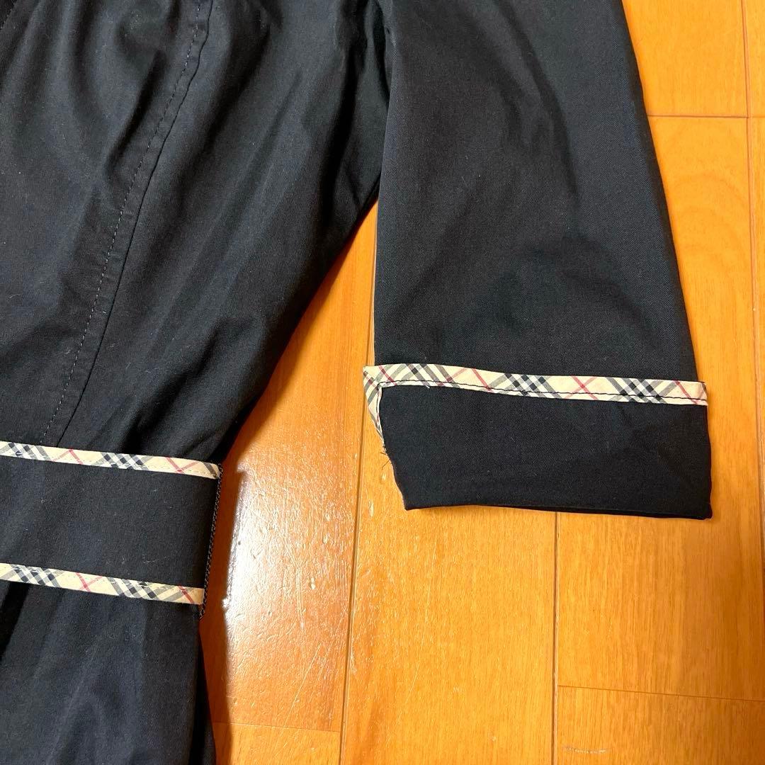 ♡大人気♡ バーバリーブルーレーベル♡フルジップ シャツワンピース ベルト付 黒