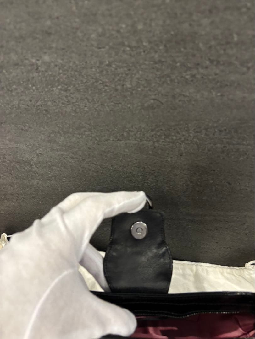 フェラガモ　ガンチーニ　ストーン　スパンコール　パーティーバッグ