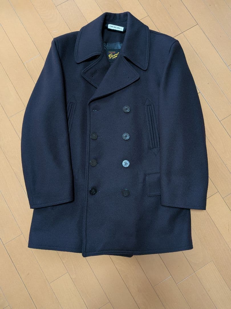 Gloverall CHURCHILL ネイビー ピーコート