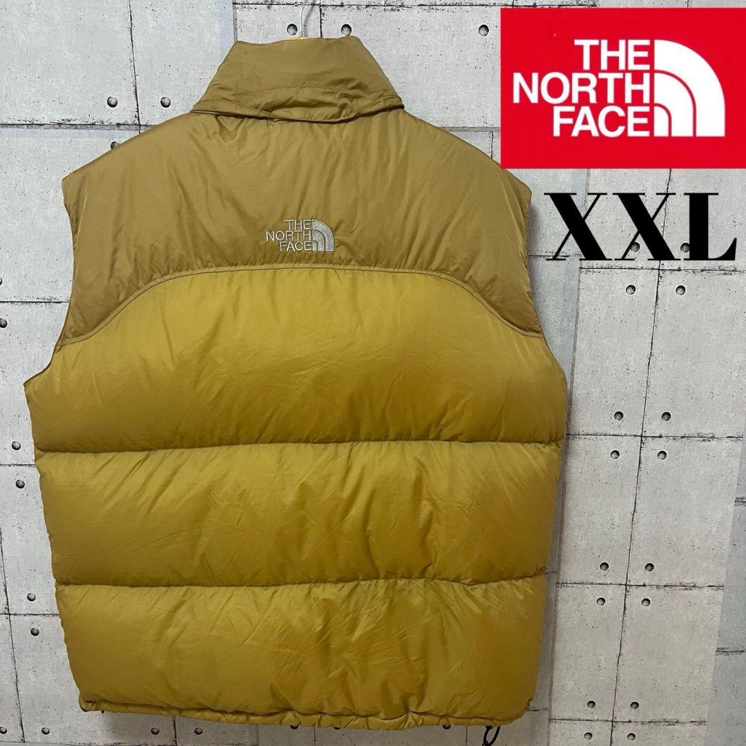 ↓値下げ中¥98000【希少】センターロゴ　ノースフェイス　ダウンベスト　XXL