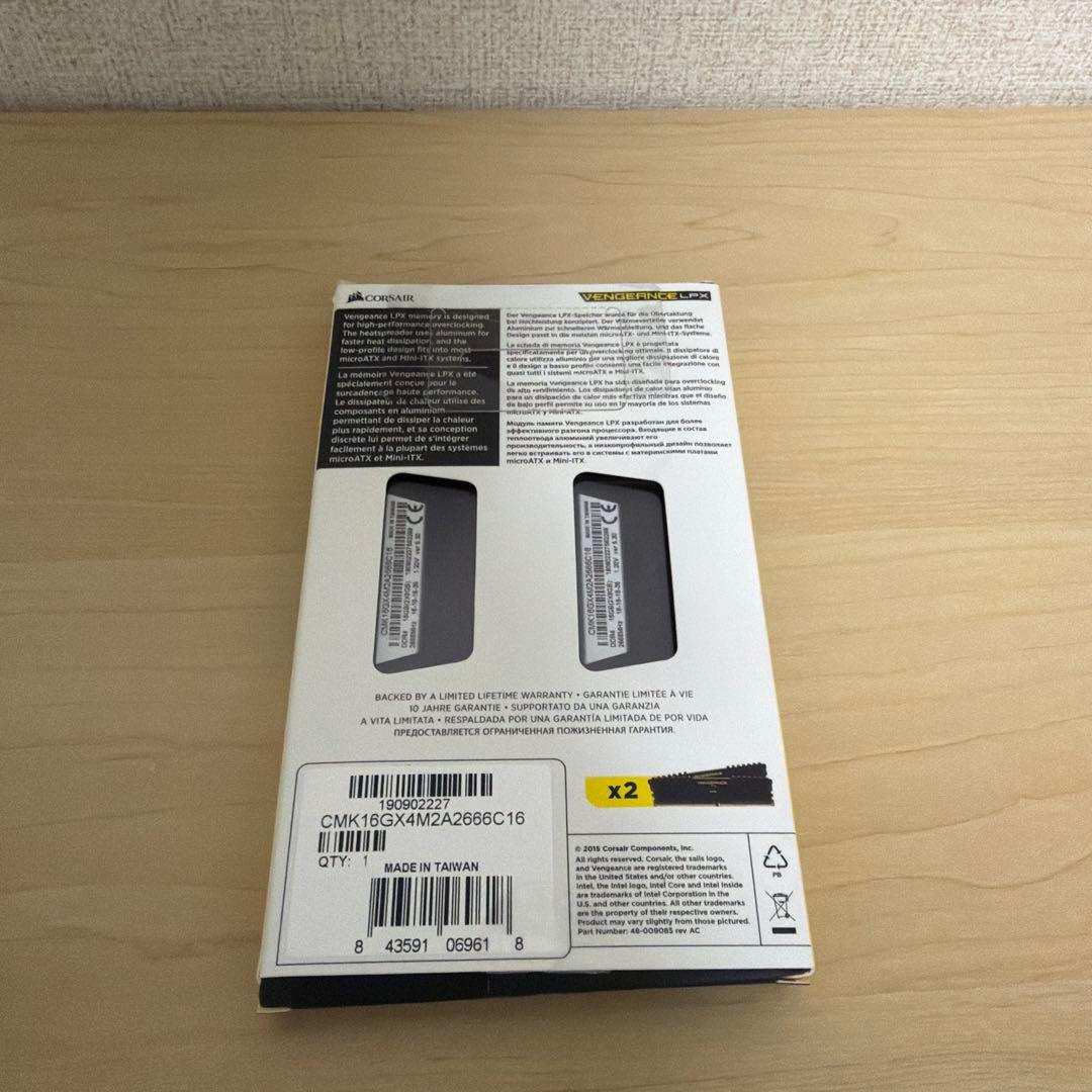 Corsair DDR4 8GB×2 CMK16GX4M2A2666C16