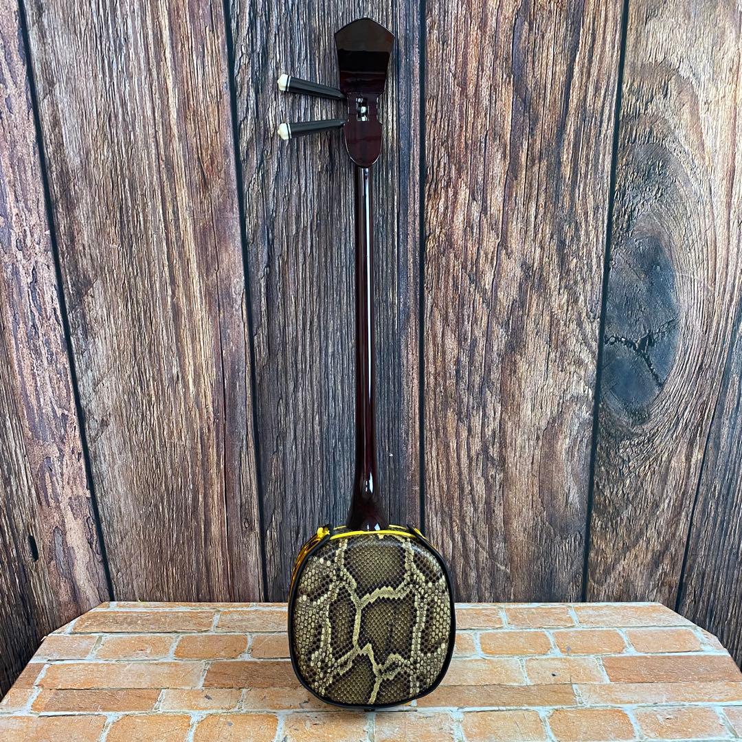 沖縄三線 真壁型 人工蛇革 三線 沖縄 伝統楽器 和楽器