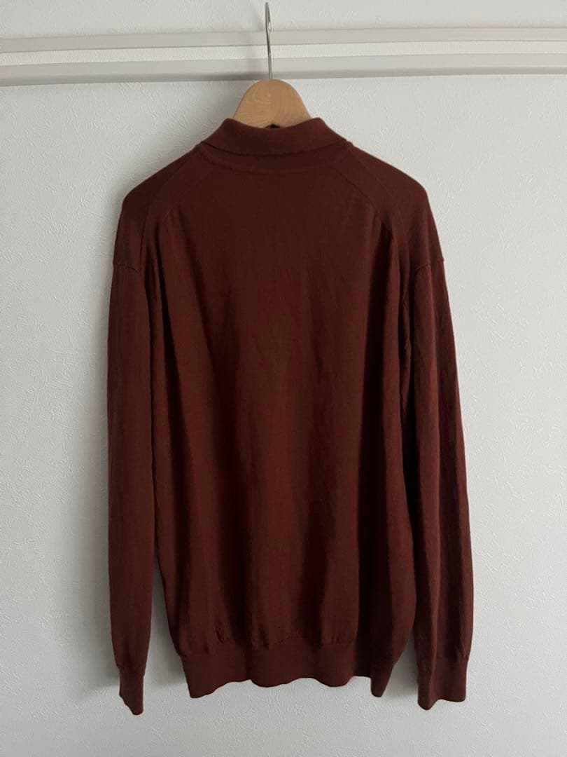 オーラリー AURALEE ウールカシミヤ ハイゲージニットポロ サイズ1