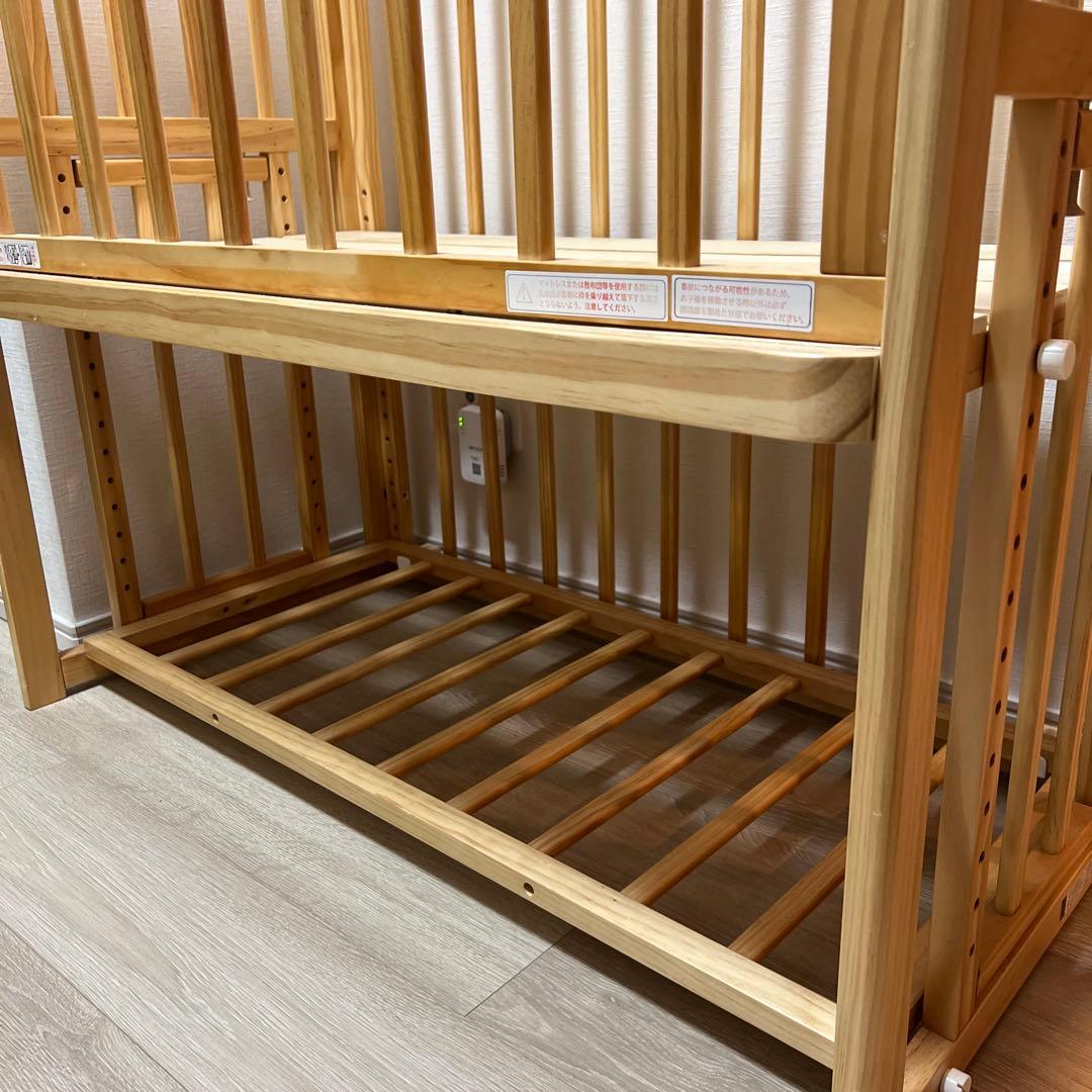 【マツ】ベビーベッド そいねーるロング　添い寝ベッド