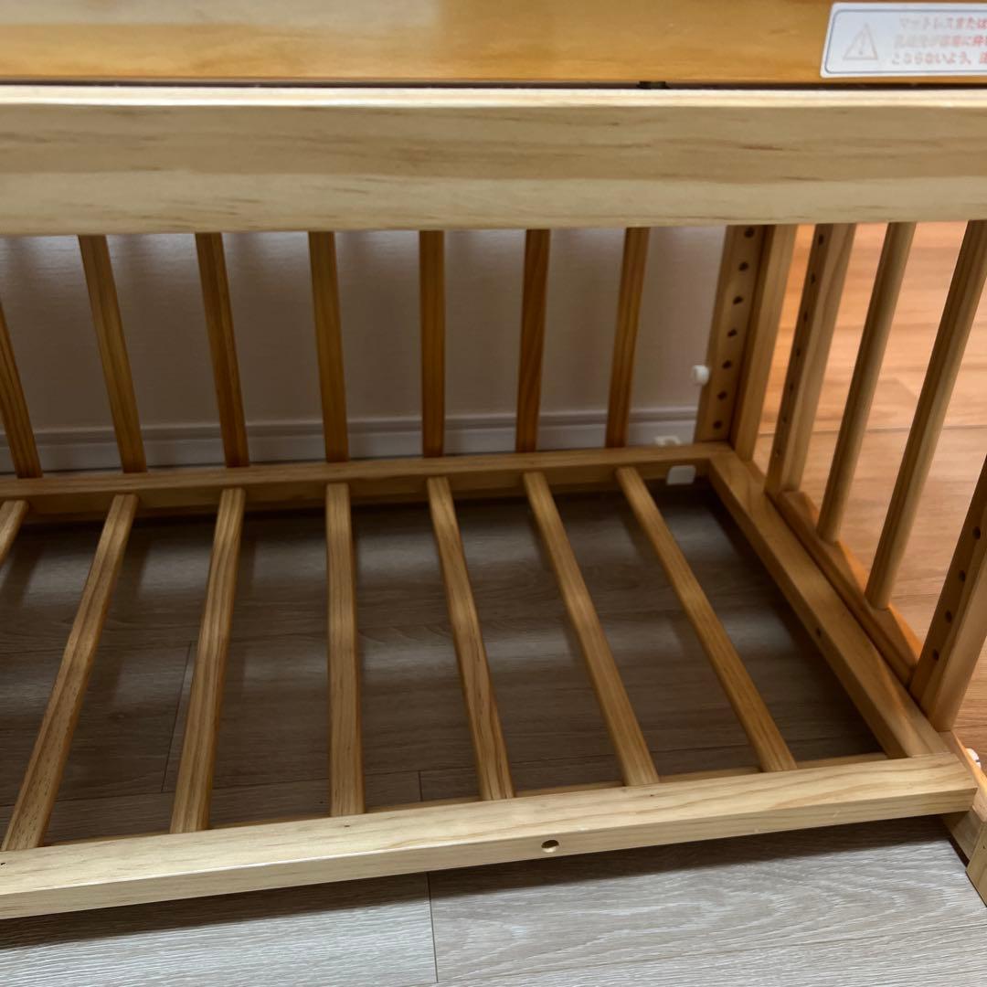 【マツ】ベビーベッド そいねーるロング　添い寝ベッド