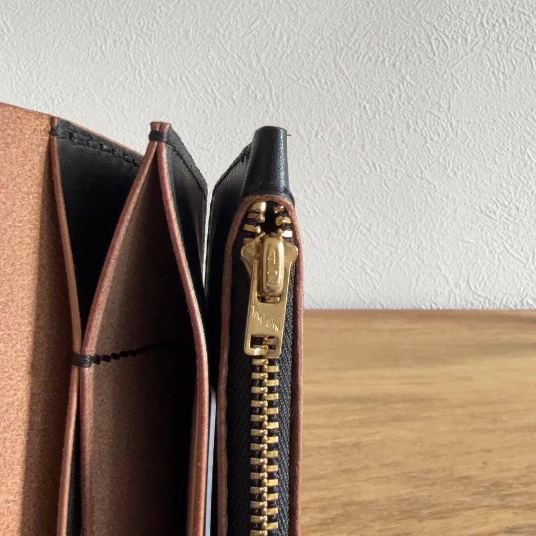 栃木レザー 茶芯 トラッカーウォレット 42talon