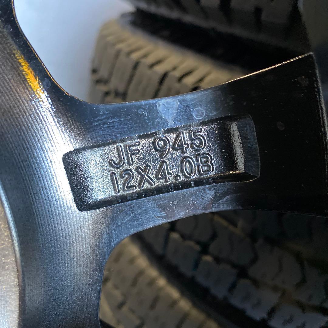 中古溝ありマッドスタータイヤホイールセット145/80R12LT 軽バン、軽トラ